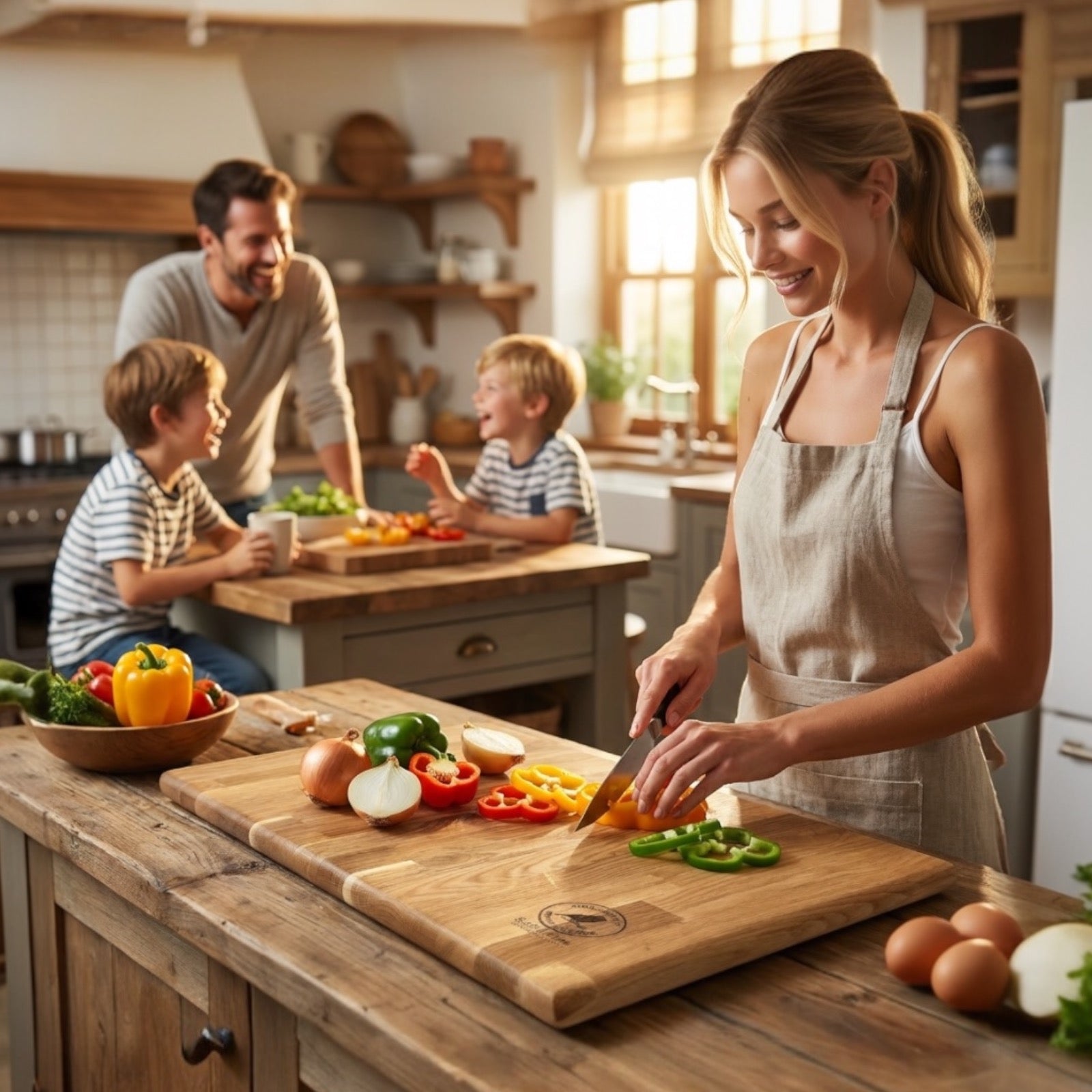 FinchCraft® Signature Solid Oak Chopping Board