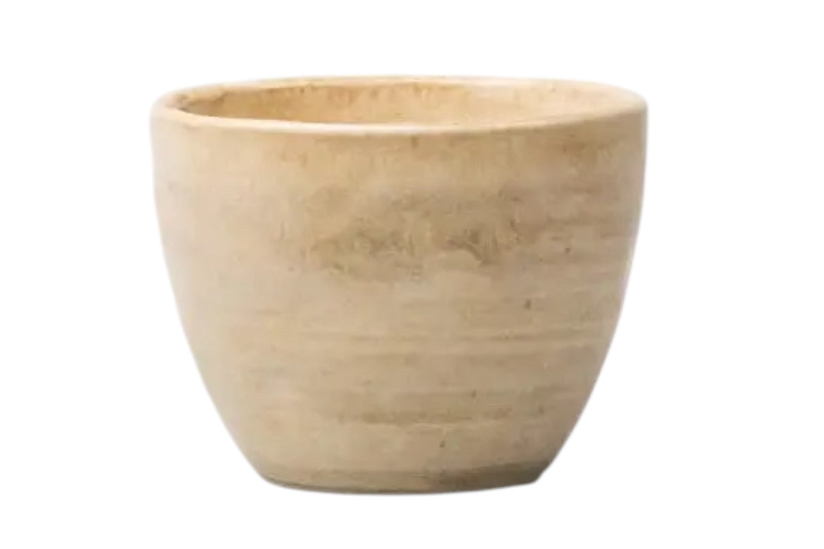 FINCHCRAFT Washed Sandstone Mug in Minoyaki porcelain with a warm stone-toned satin matte speckled finish.