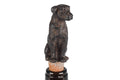 Dog-shaped bottle stopper on a white background