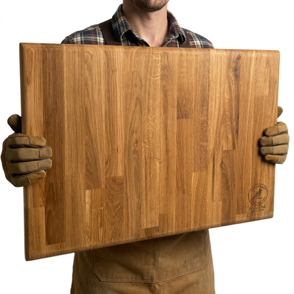 FinchCraft® Signature Solid Oak Chopping Board