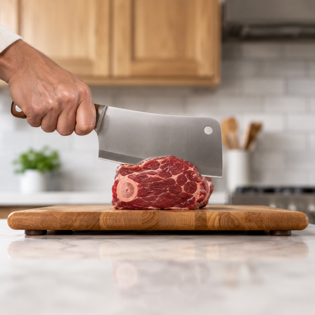 FinchCraft® Signature Solid Oak Chopping Board