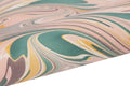 Some handmade, rose quartz design wrapping paper on a white background.