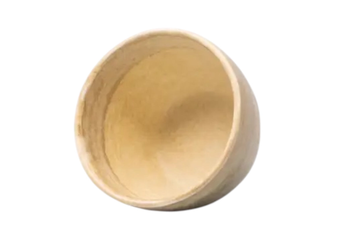 FINCHCRAFT Washed Sandstone Mug in Minoyaki porcelain with a warm stone-toned satin matte speckled glaze.