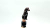 Video of a labrador shaped wine bottle stopper on a white background